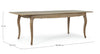 Tavolo allungabile Domitille rettangolare, con gambe, in legno di mango da 180-225 x 90 cm