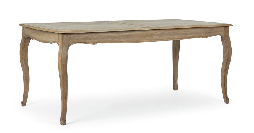 Tavolo allungabile Domitille rettangolare, con gambe, in legno di mango da 180-225 x 90 cm
