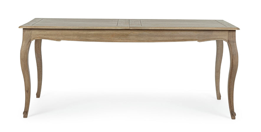 Tavolo allungabile Domitille rettangolare, con gambe, in legno di mango da 180-225 x 90 cm