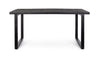 Tavolo Hastings nero in legno di mango e acciaio