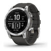 Garmin fenix 7 - orologio gps connesso per lo sport - argento con cinturino grigio - 010 02540 01