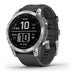 Garmin fenix 7 - orologio gps connesso per lo sport - argento con cinturino grigio - 010 02540 01