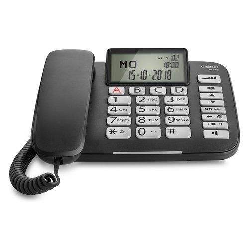 Telefono fisso Gigaset S30350 S216 K101 SENIOR Dl580 Black