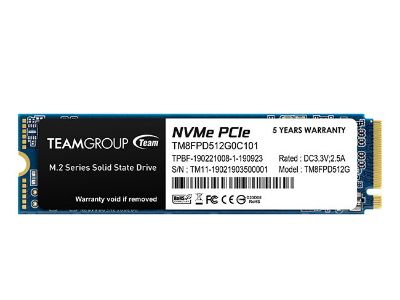 Teamgroup hdd ssd m.2 pcie 3.0 nvme 512gb mp33 pro tm8fpd512g0c101