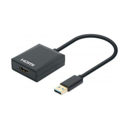 Adattatore video manhattan 153690 iadap usb3 hdmim black