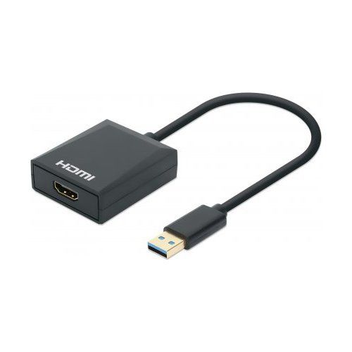 Adattatore video manhattan 153690 iadap usb3 hdmim black