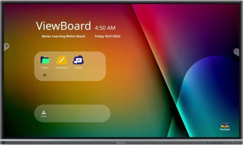 Viewsonic ifp6550-5f lavagna interattiva 165,1 cm (65\) 3840 x 2160 pixel touch screen nero hdmi