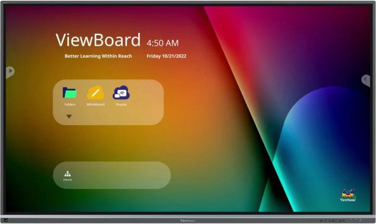 Viewsonic ifp6550-5f lavagna interattiva 165,1 cm (65\") 3840 x 2160 pixel touch screen nero hdmi