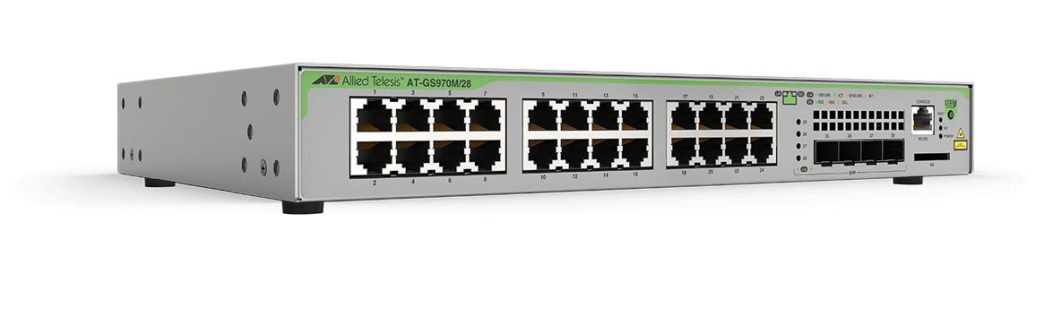 Allied telesis gs970m gestito l3 gigabit ethernet (10/100/1000) 1u grigio - AT-GS970M/28PS-50