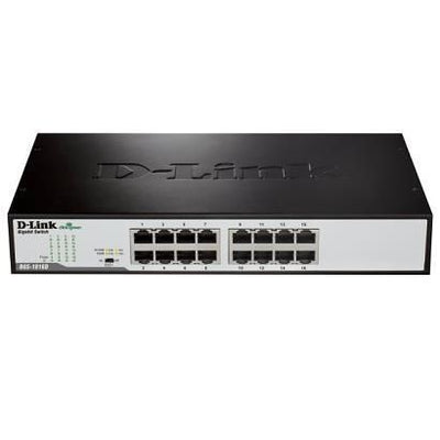 D-link dgs-1016d/e switch di rete non gestito nero, metallico - DGS 1016D