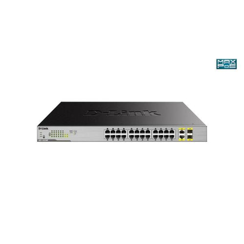 D-link dgs-1026mp switch di rete non gestito gigabit ethernet (10/100/1000) supporto power over ethernet (poe) nero, grigio