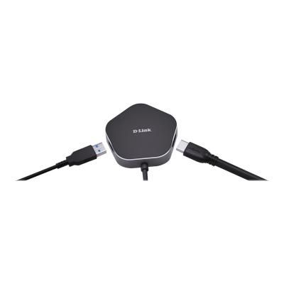 D-link dub-m420 replicatore di porte e docking station per laptop cablato thunderbolt 3 alluminio, nero - DLINE000161