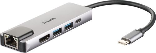 D-link dub-m520 replicatore di porte e docking station per laptop cablato thunderbolt 3 alluminio - DLINE000162