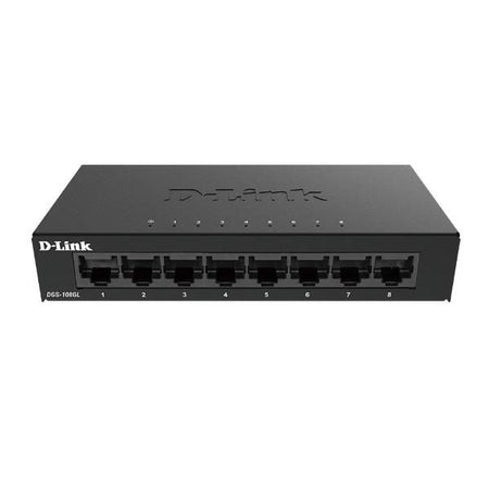 D-link dgs-108gl non gestito gigabit ethernet (10/100/1000) nero