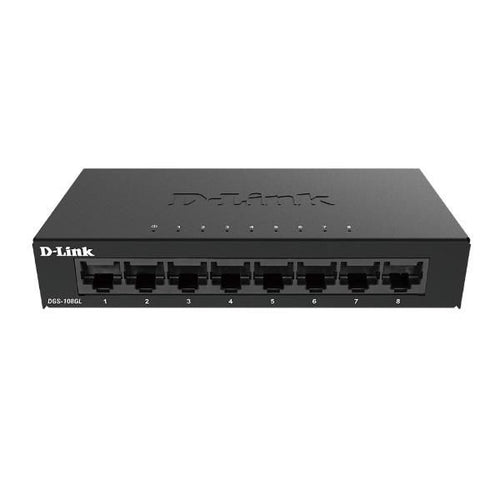 D-link dgs-108gl non gestito gigabit ethernet (10/100/1000) nero