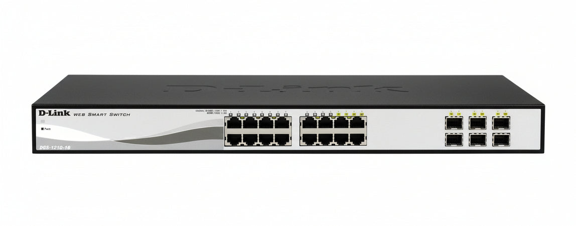 D-link dgs-1210-16 gestito l2 gigabit ethernet (10/100/1000) nero
