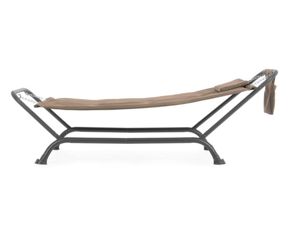 Amaca con supporto in acciaio e cuscino Thalos per giardino 96 x 232 cm