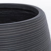 Set di balconiere vasi da giardino balcone esterno per piante antracite Stripes