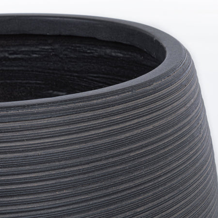 Set di balconiere vasi da giardino balcone esterno per piante antracite Stripes