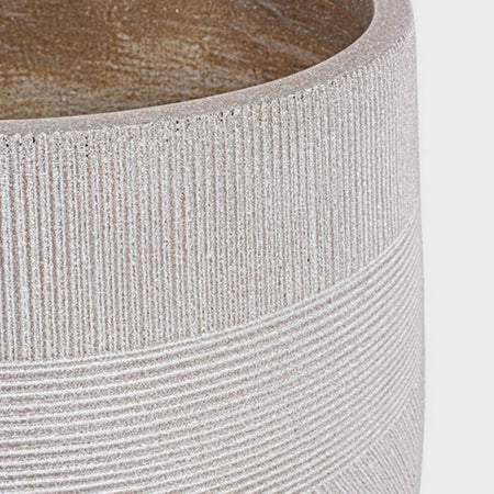 Set 2 vasi "Rigo Romb" da esterno per piante e fiori in fibra di vetro