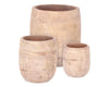 Vasi in terracotta Minh per fiori e piante da esterno set da 3