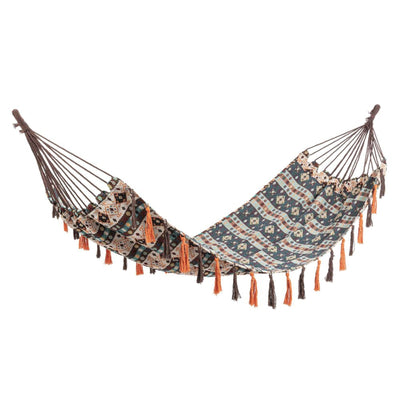 Amaca Santander in cotone e poliestere con borsa per esterno e giardino