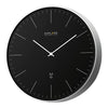 Orologio da parete no numbers black e silver d. 25cm rac1001