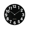Orologio da parete with numbers black e silver d. 25cm rac1003