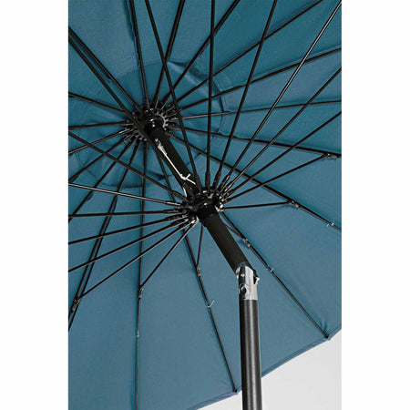 Ombrellone palo centrale "Atlanta" in acciaio verniciato a polvere per giardino e balcone Ø 270 cm