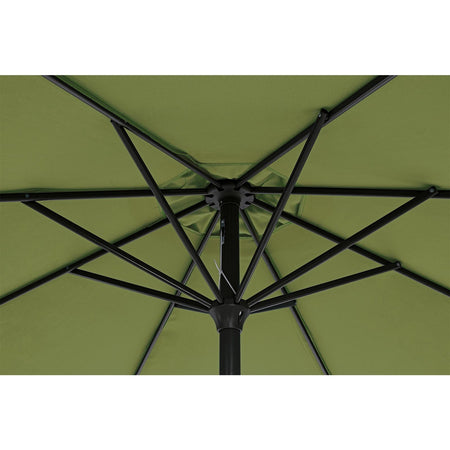 Ombrellone palo centrale "Kalife" in alluminio verniciato a polvere per giardino e balcone Ø 270 cm