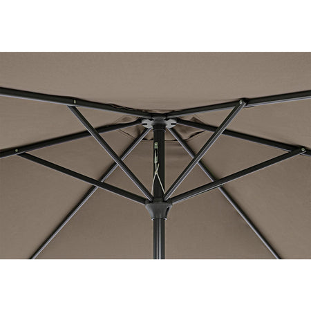 Ombrellone palo centrale "Kalife" in alluminio verniciato a polvere per giardino e balcone Ø 270 cm
