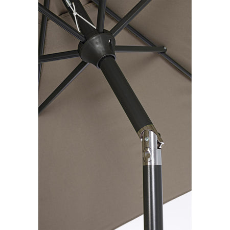 Ombrellone palo centrale "Kalife" in alluminio verniciato a polvere per giardino e balcone Ø 270 cm
