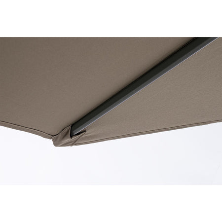 Ombrellone palo centrale "Kalife" in alluminio verniciato a polvere per giardino e balcone Ø 270 cm