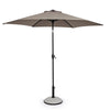 Ombrellone palo centrale Kalife in alluminio verniciato a polvere per giardino e balcone Ø 270 cm