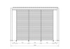 Frangisole laterale per pergola Bioclimatica con struttura in alluminio