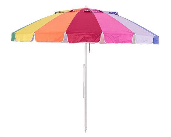 Ombrellone "Jamaica" in acciaio multicolor da mare h 230 cm