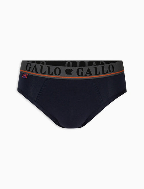Gallo Slip basico intimo cotone blu tinta unita