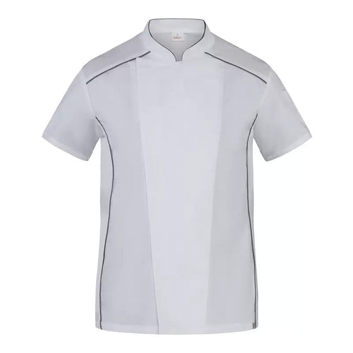 Giacca Cuoco Omar Bianco con Profili Giacca Chef Manica Corta