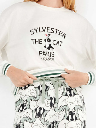 Pigiama Donna Gisela 2/20345S – Set Sylvester in Maglia Interlock