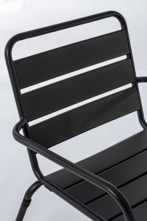 Salottino "Marlyn" in acciaio verniciato a polvere per giardino e balcone finitura opaca