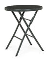 Tavolo tondo  pieghevole Martinez in acciaio 60 cm