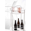 Carrello portatile Burton porta bottiglie e calici da vino h 81 cm