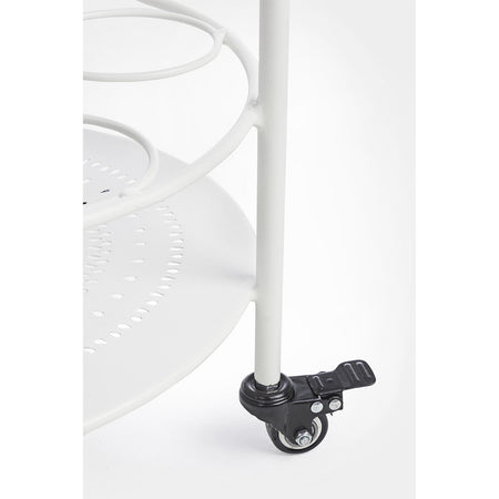 Carrello portatile "Burton" porta bottiglie e calici da vino h 81 cm