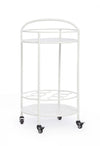 Carrello portatile Burton porta bottiglie e calici da vino h 81 cm