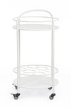 Carrello portatile Burton porta bottiglie e calici da vino h 81 cm