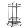 Carrello portatile Burton porta bottiglie e calici da vino h 81 cm