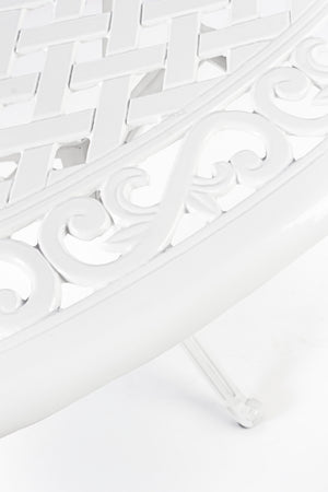 Tavolo ovale "Ivrea" in alluminio da esterno per giardino e veranda 200 x 152 cm