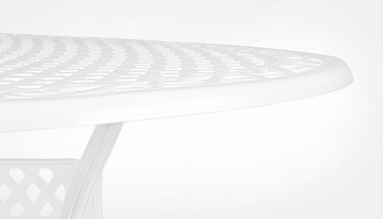 Tavolo ovale "Ivrea" in alluminio da esterno per giardino e veranda 200 x 152 cm