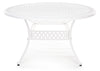 Tavolo ovale Ivrea in alluminio da esterno per giardino e veranda 200 x 152 cm