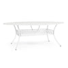 Tavolo ovale Ivrea in alluminio da esterno per giardino e veranda 200 x 152 cm